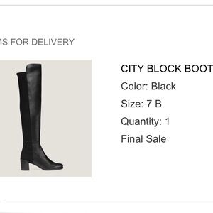 Brand new Stuart Weitzman City Block boots